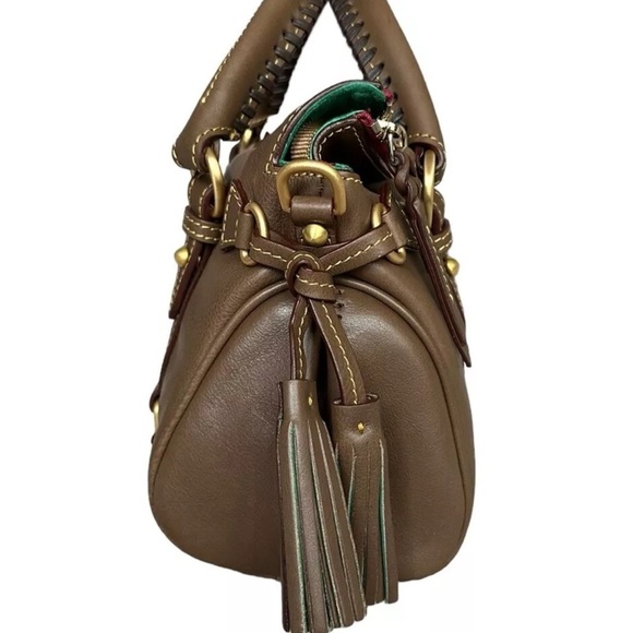 Dooney & Bourke Leather Satchel - Picture 7 of 10